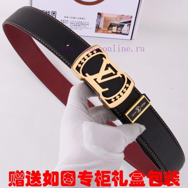 Belt LV Louis ️The waist belt is made of 100% cowhide, ensuring that the genuine leather is lzaosngw
