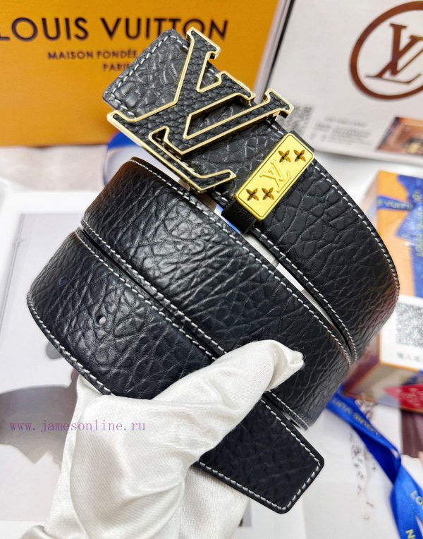 Belt LV Louis Vuitton's top tier replicaThe belt is made of 100% imported original cowhide, 0bavnl5b - Image 3