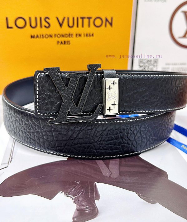 Belt LV Louis Vuitton's top tier replicaThe belt is made of 100% imported original cowhide, u2lo0br9 - Image 8