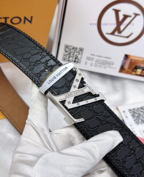 Belt LV Louis Vuitton's top tier replicaThe waistband is made of 100% cowhide, ensuring genu 8hqnrf1t - Image 9