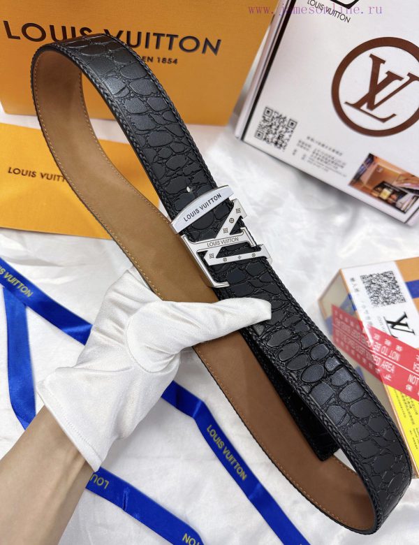 Belt LV Louis Vuitton's top tier replicaThe waistband is made of 100% cowhide, ensuring genu 0ows1xzu - Image 10