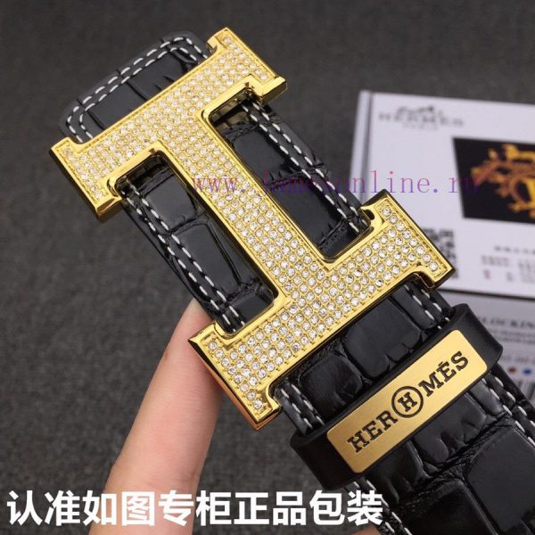 Hermes Hermes set with diamondsGrade: Italian imported 100% top layer cowhide, Hermes. Herm 5d48ml4u - Image 9