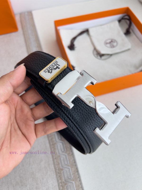 Hermes Her.. Mes ️ Automatic belt buckle waist beltAutomatic buckle, made of pure steel mate 9eih8ya5 - Image 3