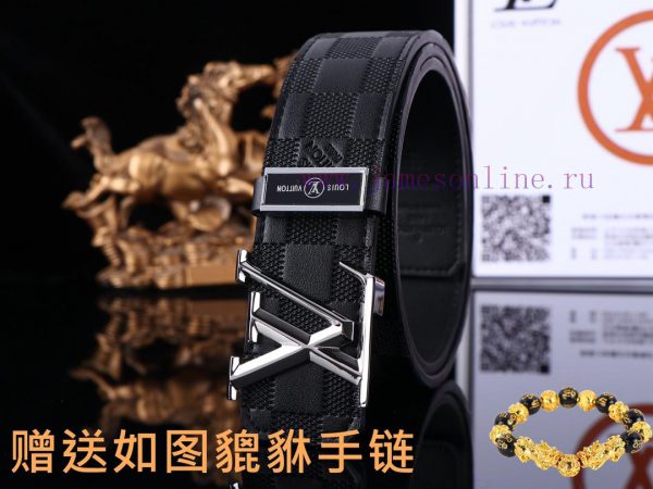 Belt LV Louis VuittonThe waistband is made of 100% cowhide, ensuring that the genuine leathe miksnuix