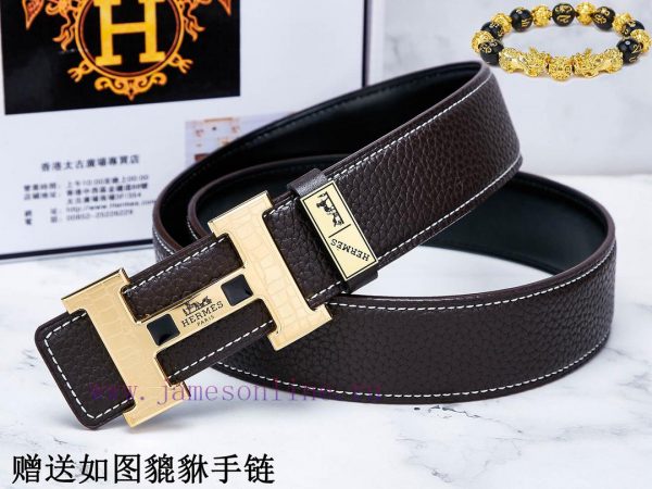 Belts from Herm è s Her...The waistband is made of 100% cowhide, ensuring that the genuine l pbthax71 - Image 3