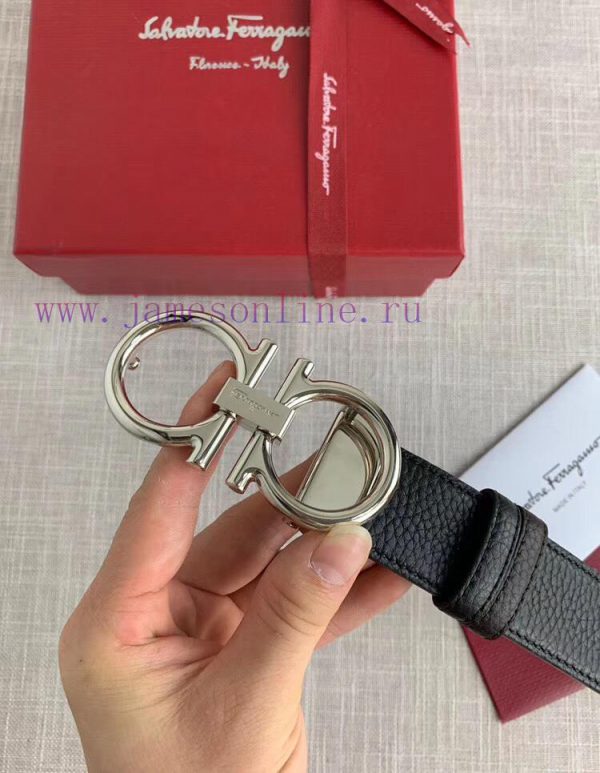 Ferragamo Haute Couture Men's Belt, with a 3.5cm body and a double-sided lychee pattern. Bot uqpkki2d