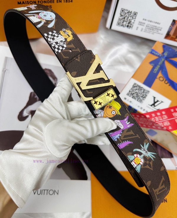 Belt LV Louis Vuitton Top Remakes-The waistband is made of 100% imported top layer cowhide, lqjv7hu9 - Image 8