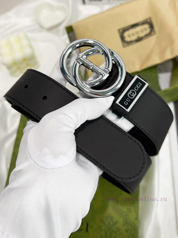 Belt Gucci Gucci️The waistband is made of 100% cowhide, ensuring genuine leather. The 24k pu 608gv0q3 - Image 3