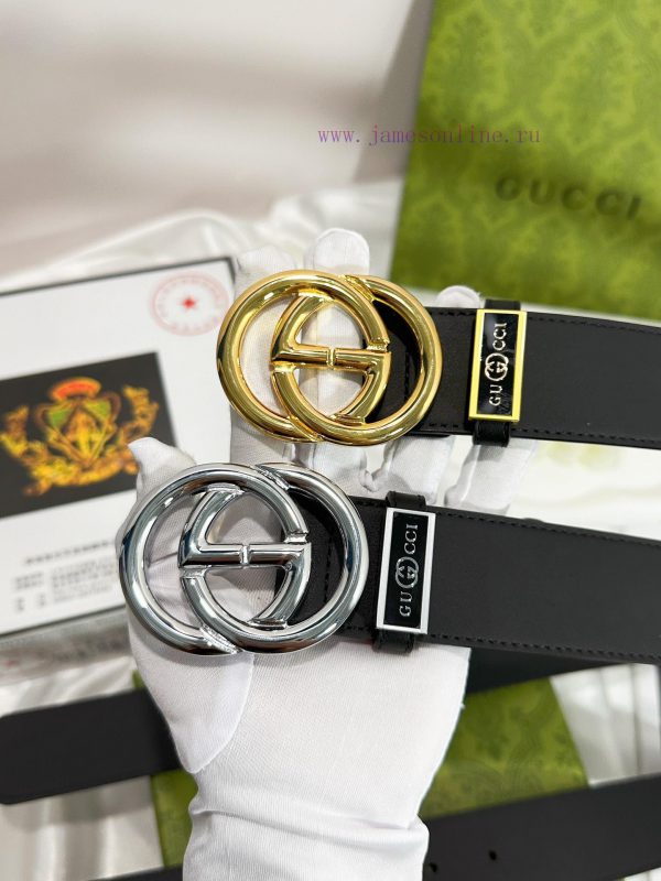 Belt Gucci Gucci️The waistband is made of 100% cowhide, ensuring genuine leather. The 24k pu 608gv0q3 - Image 10