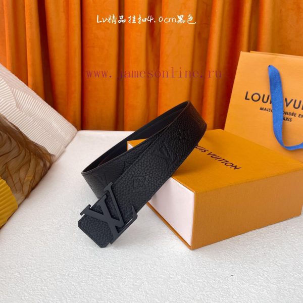 -LV Louis VuittonNew seasonal itemsWidth 40MMOriginal cowhide relief embossing sets off plai f3uyrnje
