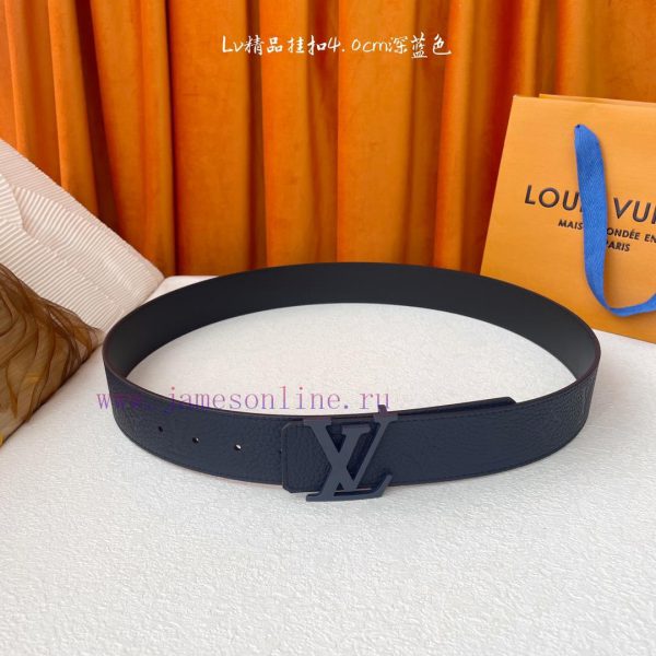 -LV Louis VuittonNew seasonal itemsWidth 40MMOriginal cowhide relief embossing sets off plai nhi4bbar - Image 6