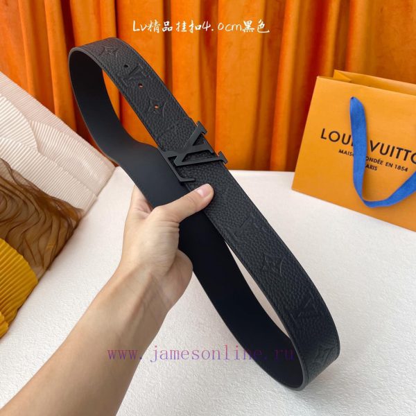 -LV Louis VuittonNew seasonal itemsWidth 40MMOriginal cowhide relief embossing sets off plai f3uyrnje - Image 7