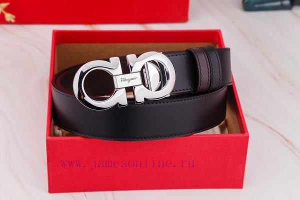 This double-sided two tone leather belt from Ferragamo is made of soft cowhide material, han nq8rrexp - Image 5