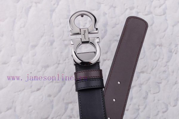 This double-sided two tone leather belt from Ferragamo is made of soft cowhide material, han nq8rrexp - Image 10