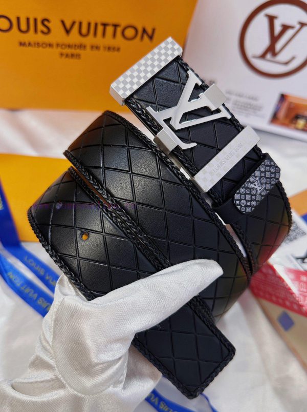 Belt LV Louis Vuitton's top tier replicaThe waistband is made of 100% cowhide, ensuring genu pla2s6h0 - Image 3