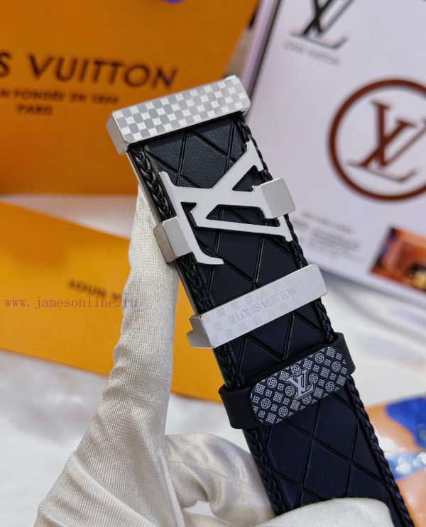Belt LV Louis Vuitton's top tier replicaThe waistband is made of 100% cowhide, ensuring genu pla2s6h0 - Image 10