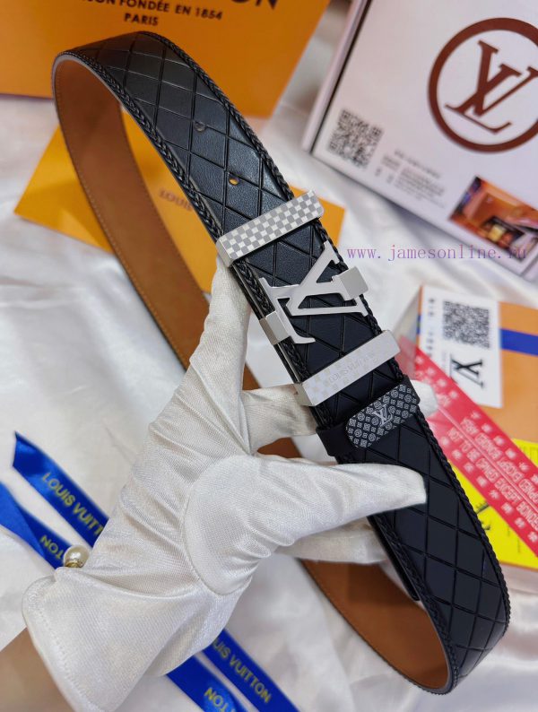 Belt LV Louis Vuitton's top tier replicaThe waistband is made of 100% cowhide, ensuring genu az0xluca - Image 5