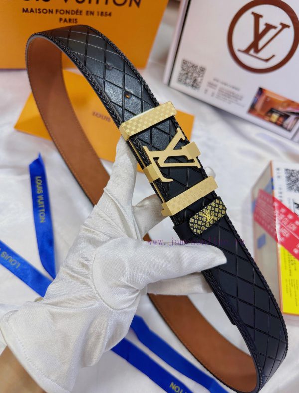 Belt LV Louis Vuitton's top tier replicaThe waistband is made of 100% cowhide, ensuring genu az0xluca - Image 6
