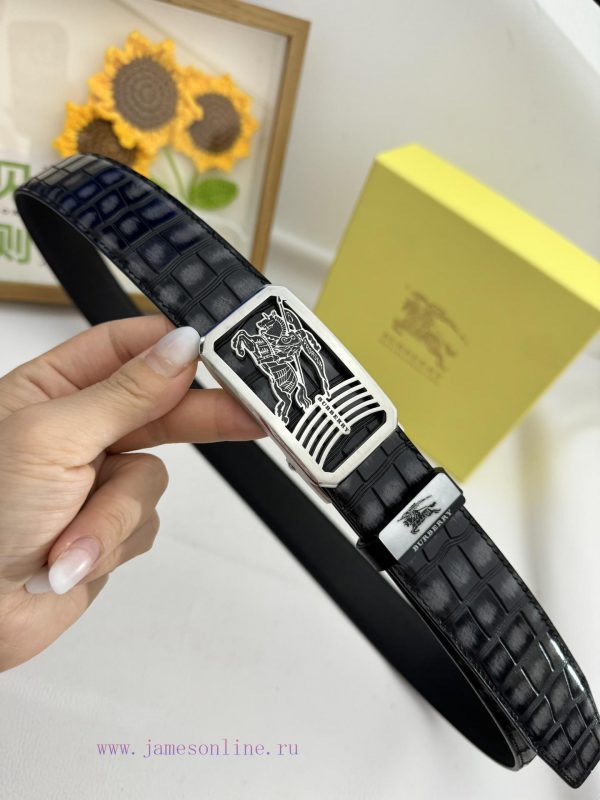 Burberry automatic beltMaterial: Leather Belt with 100% Head Layer. The leather belt is guar 0wy1oijo - Image 6