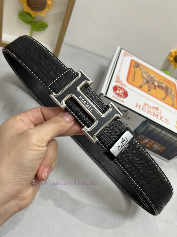Hermes Hermès  Material: Leather Belt with 100% Head Layer. The leather belt is guaranteed t kgwaskgx - Image 6