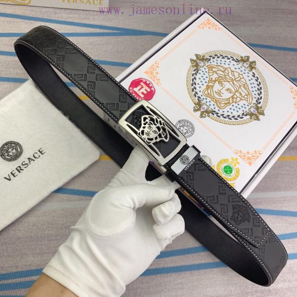 Versace automatic beltMaterial: Leather Belt with 100% Head Layer. The leather belt is guara 68te02zc - Image 3