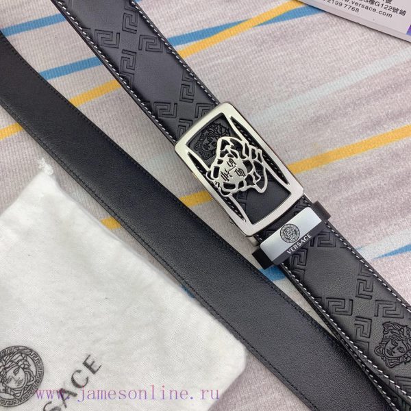 Versace automatic beltMaterial: Leather Belt with 100% Head Layer. The leather belt is guara 68te02zc - Image 7