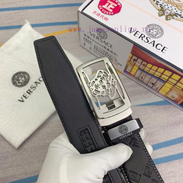 Versace automatic beltMaterial: Leather Belt with 100% Head Layer. The leather belt is guara 68te02zc - Image 8