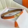 Hermes Women's BeltFull set of 1.8mm women's Kelly original imported leather K gold/platinum v6mybcch