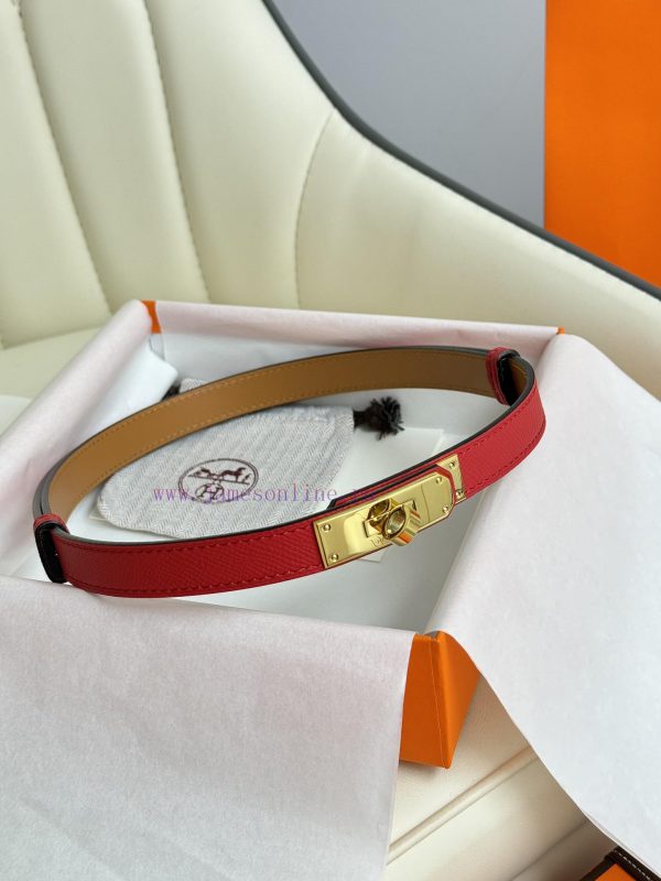 Hermes Women's BeltFull set of 1.8mm women's Kelly original imported leather K gold/platinum 5fi0rsik