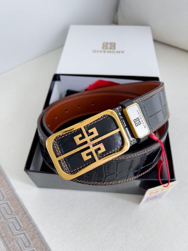 Givenchy GIVENCHY Belt ️ BeltBuckle, smooth buckle made of pure steel material, leather belt 97oh11xl