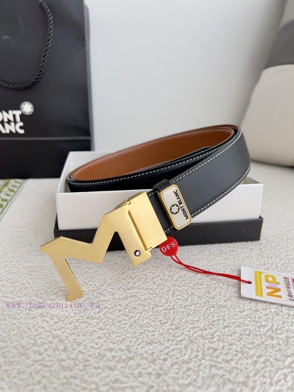 Montblanc Montblanc ️ Belt and beltBuckle, new original classic boutique two-color buckle, p jfqhx3em