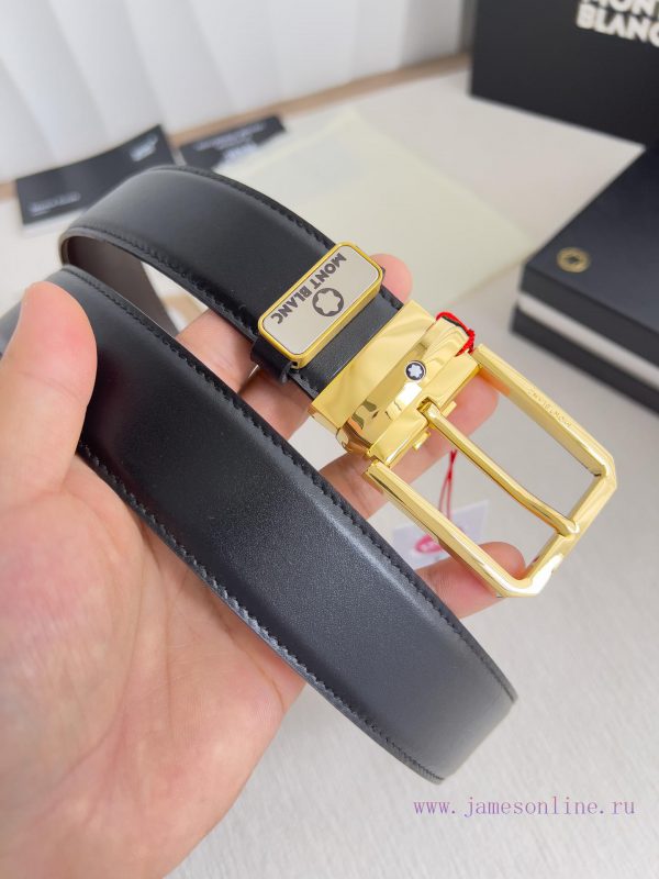 Montblanc Montblanc ️ Belt and beltNeedle buckle, new original classic boutique needle buckl 3d7hdro6 - Image 3