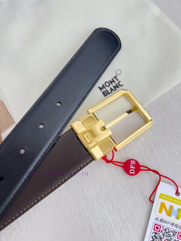 Montblanc Montblanc ️ Belt and beltNeedle buckle, new original classic boutique needle buckl 3d7hdro6 - Image 6