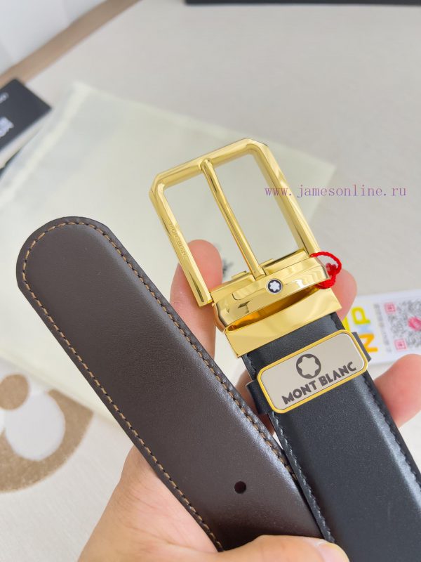 Montblanc Montblanc ️ Belt and beltNeedle buckle, new original classic boutique needle buckl 3d7hdro6 - Image 7