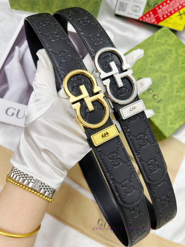 Belt Gucci Gucci automatic buckle-Belt replica Gucci The automatic belt series is made of 10 zceg584k