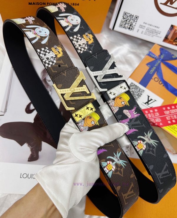 Belt LV Louis Vuitton Top Remakes-The waistband is made of 100% imported top layer cowhide, cjf2q57x - Image 10