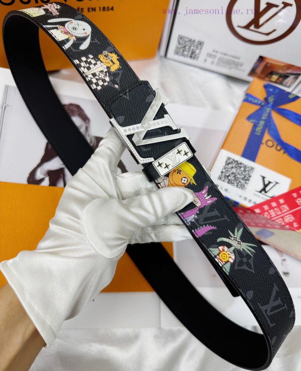 Belt LV Louis Vuitton Top Remakes-The waistband is made of 100% imported top layer cowhide, sbrhe3tv - Image 7