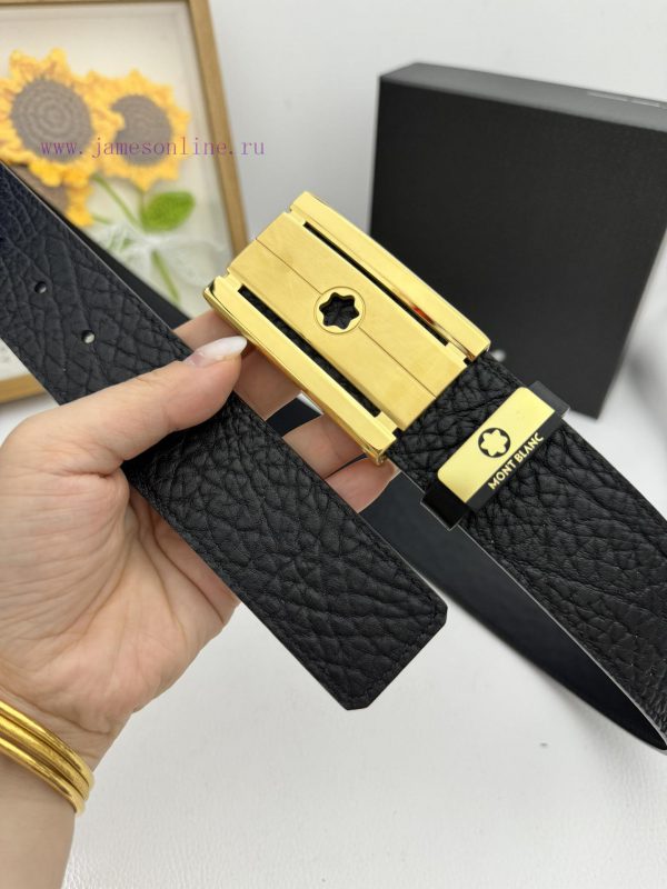 MontblancMaterial: Leather Belt with 100% Head Layer. The leather belt is guaranteed to be g fsomjo4p - Image 4