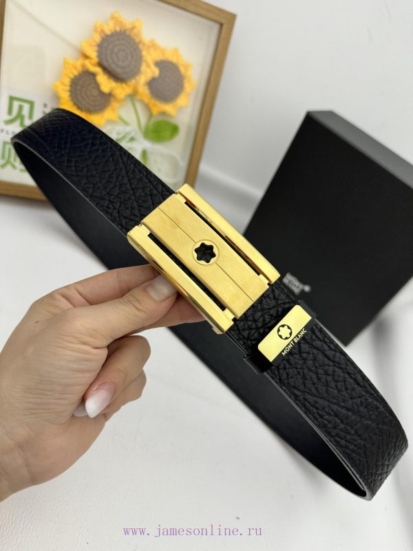 MontblancMaterial: Leather Belt with 100% Head Layer. The leather belt is guaranteed to be g fsomjo4p - Image 6