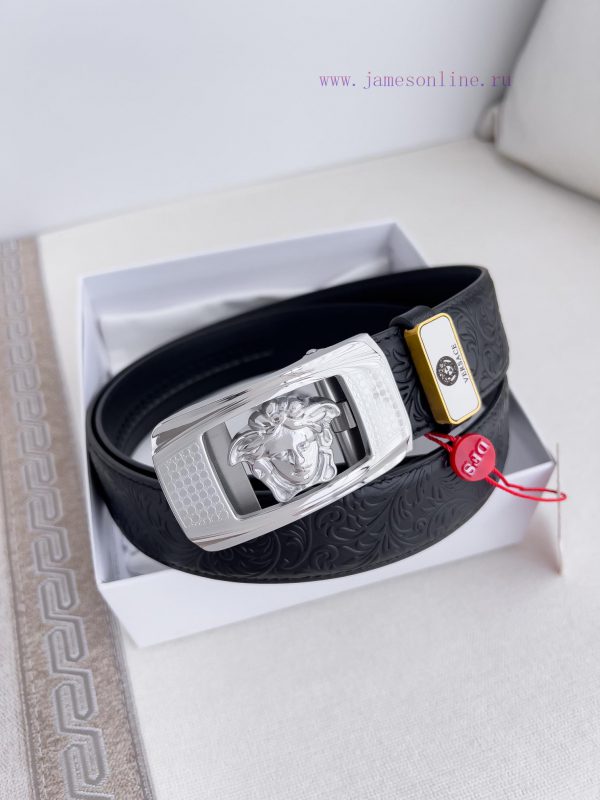 Versace Versace. ️ Belt and belt automatic beltAutomatic belt, classic head buckle made of p asufhpxm