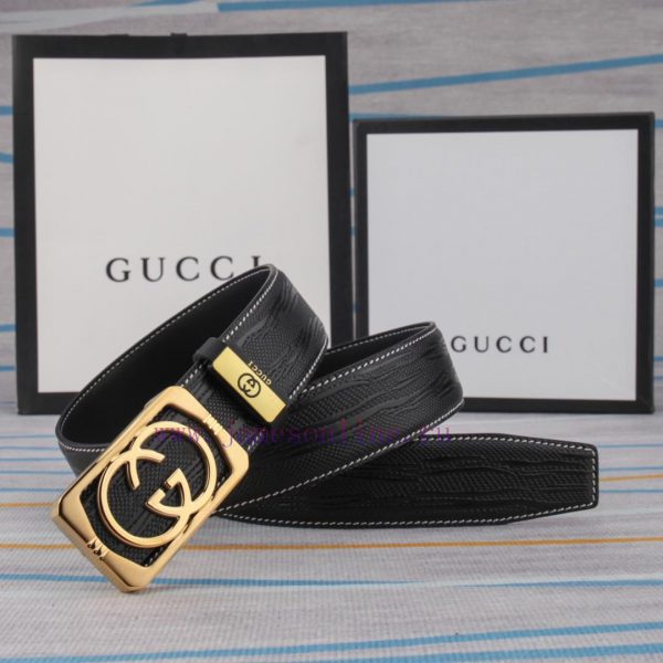 Belt and belt Gucci leather beltMen's belt material: 100% head layer cowhide belt, guarantee 6bces4b8