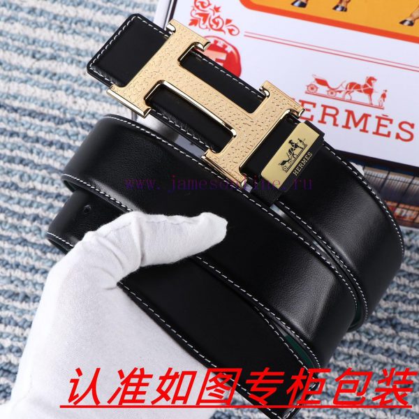 Men's belt HermesMen's leather belt is made of 100% head layer cowhide, ensuring that the 24 8aad7d2b