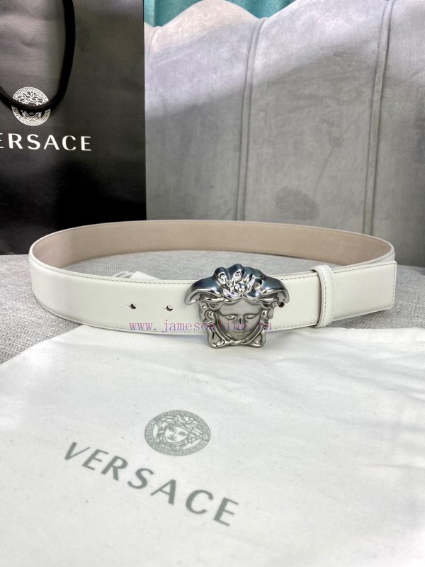 Width 4.0cm Versace This soft belt is adorned with a 3D Medusa belt buckle, which can be pai r3cdvpdc
