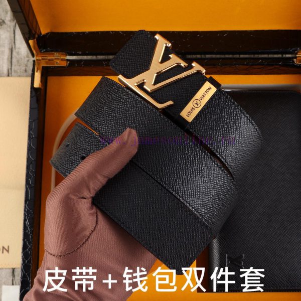 LV. Yiluweideng two-piece setWooden box, belt+wallet, two-piece setGrade: Imported 100% top oix78zba - Image 3