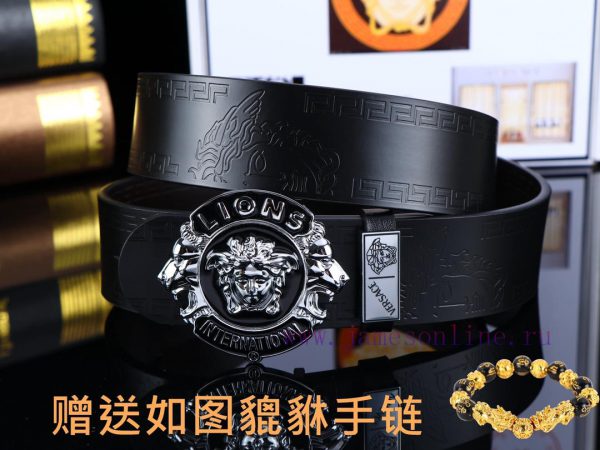 Belt Versace Ver…️Belt made of 100% head layer cowhide, double-sided lychee pattern, ensurin 79p0rcr1