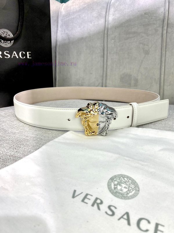 Width 4.0cm Versace This soft belt is adorned with a 3D Medusa belt buckle, which can be pai sfnzk27a