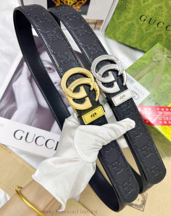 Belt Gucci Gucci automatic buckle-Belt replica Gucci The automatic belt series is made of 10 32ndbaas