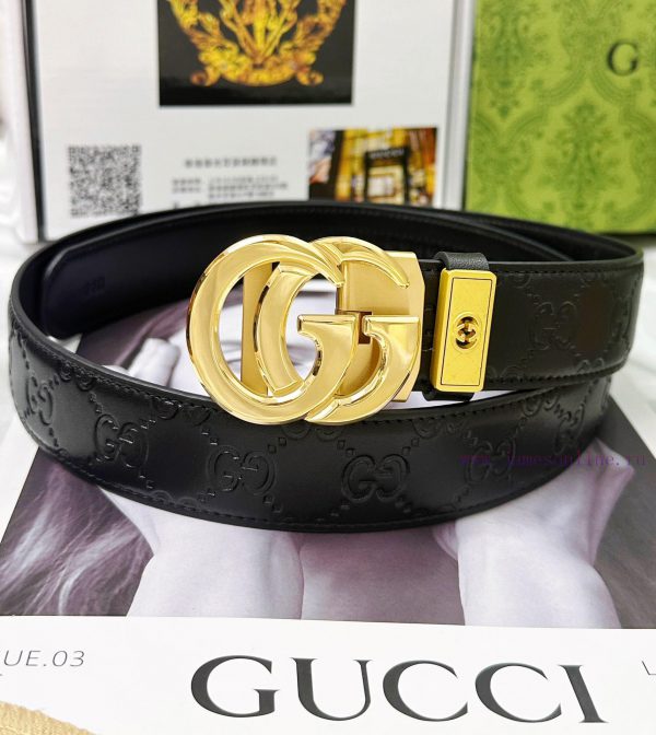 Belt Gucci Gucci automatic buckle-Belt replica Gucci The automatic belt series is made of 10 32ndbaas - Image 5