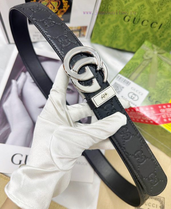 Belt Gucci Gucci automatic buckle-Belt replica Gucci The automatic belt series is made of 10 32ndbaas - Image 8