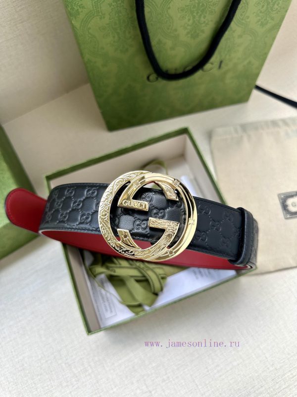 Width 4.0cm Gucci interlocking double G steel buckle, derived from modern style collection d rp48577g - Image 10